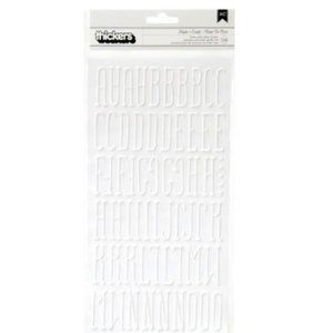 American Crafts White Alpha & Number Stickers - 169 pc